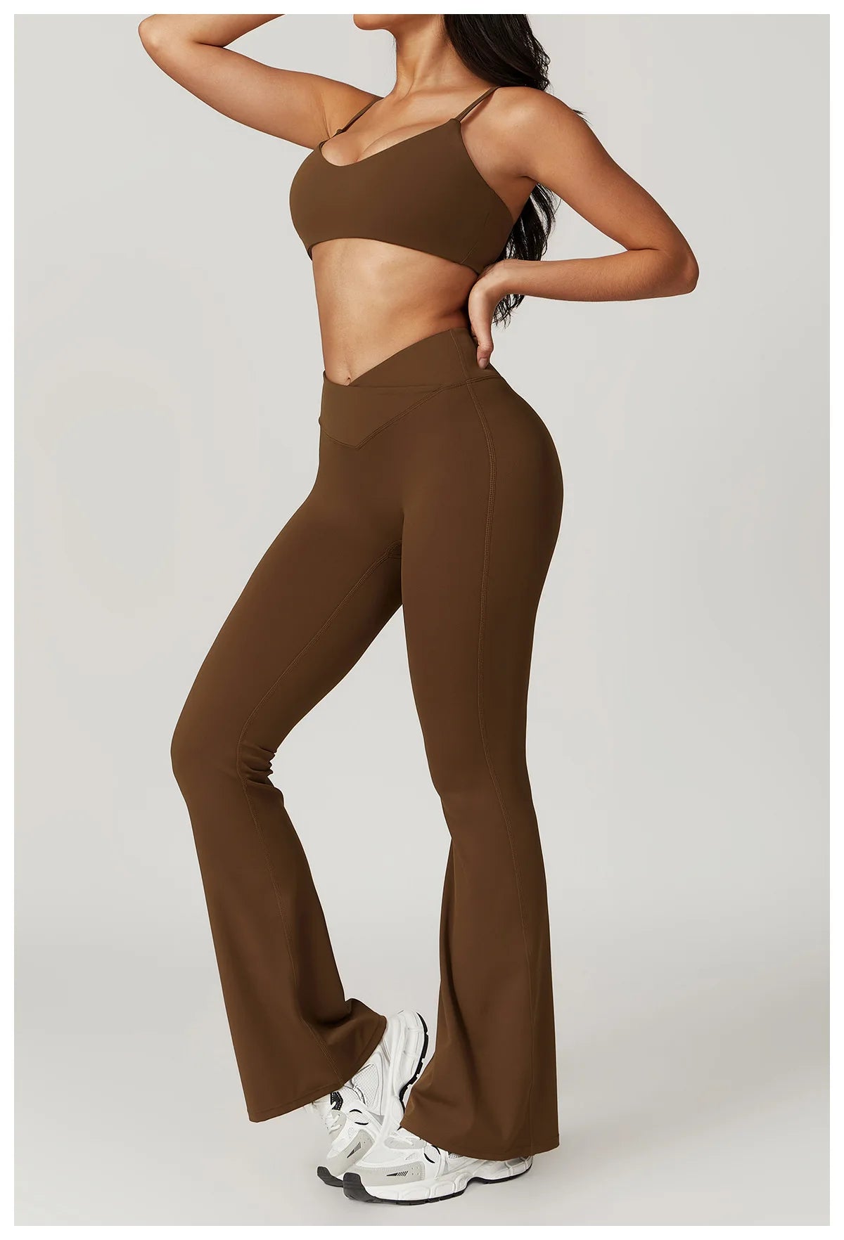 Women Yoga Set Crop Top Leggings