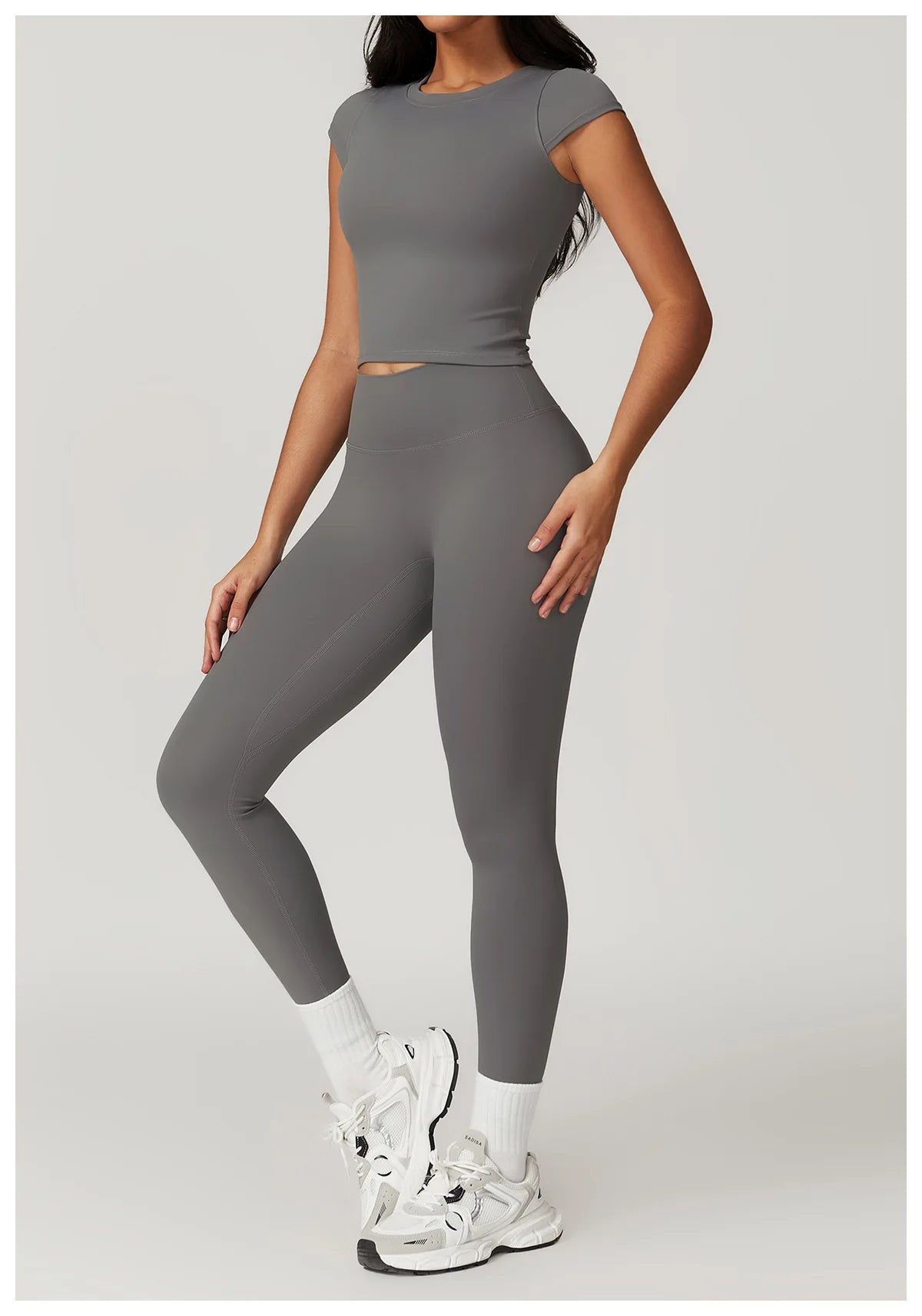 Women Yoga Set Leggings Skirt