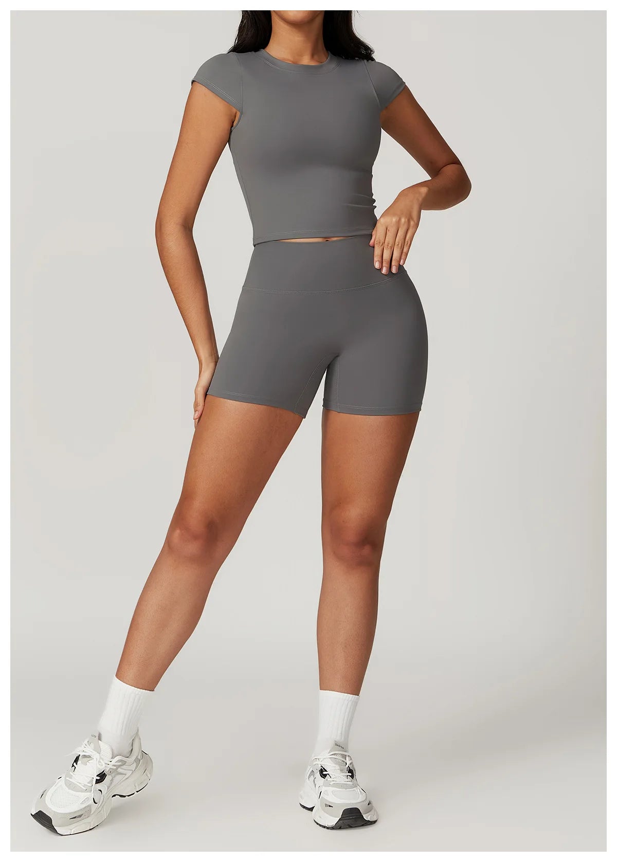 Women Yoga Set Leggings Skirt