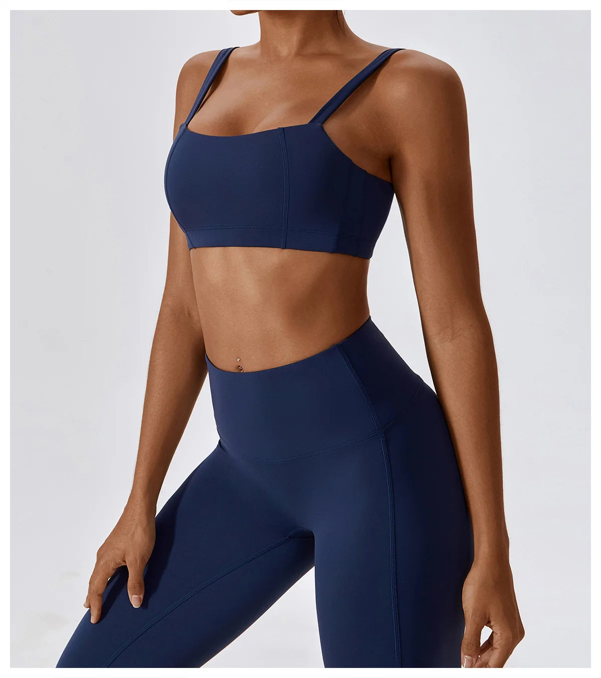 Women Yoga Set Nude Bra Leggings