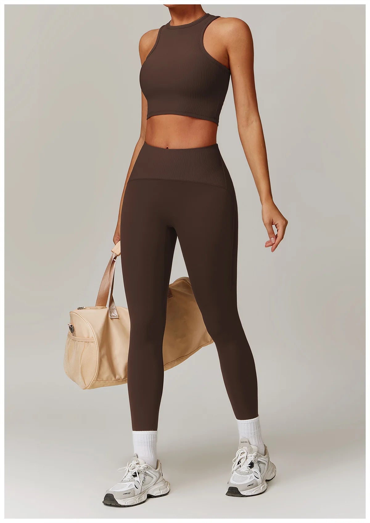Women Yoga Set Jacket Bra Leggings