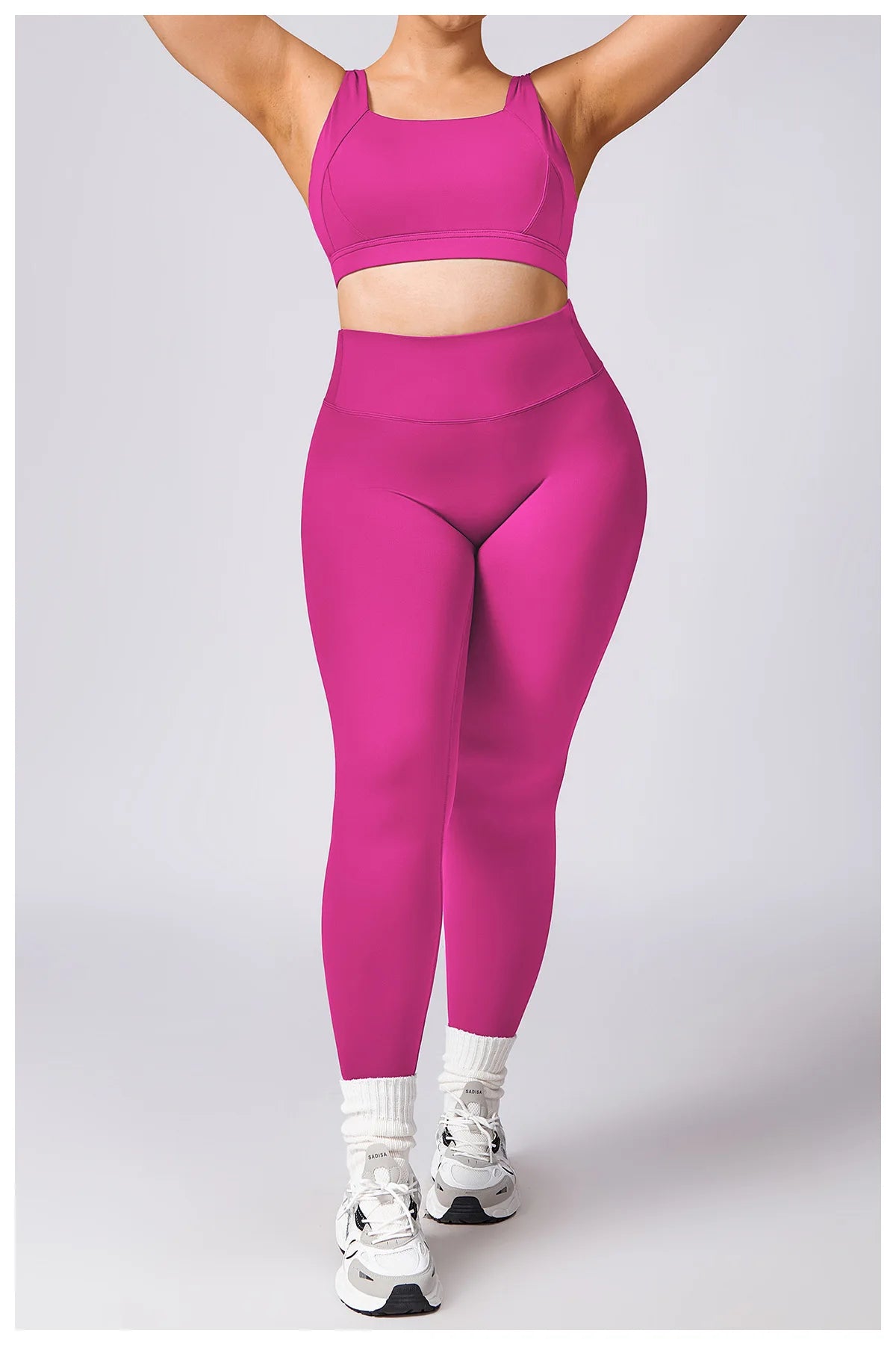 Women Yoga Set Plus Size Two Piece