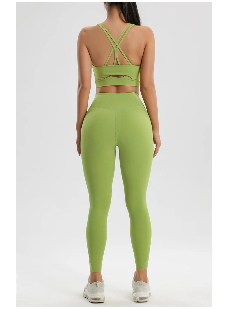 Women Yoga Set Bra Pants