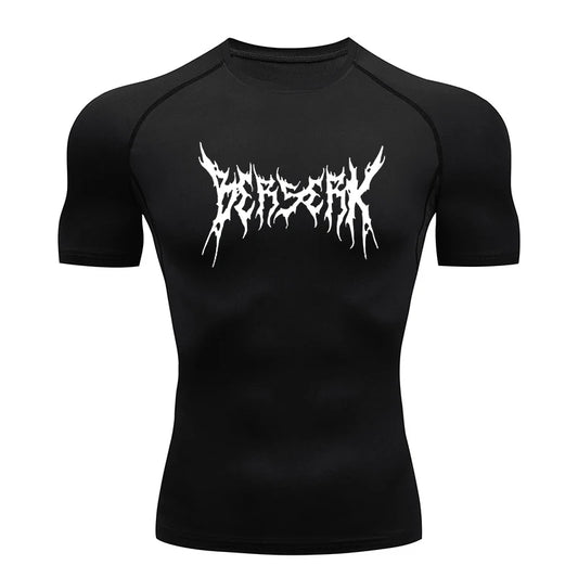 Men Rash Guard Shirt Compression