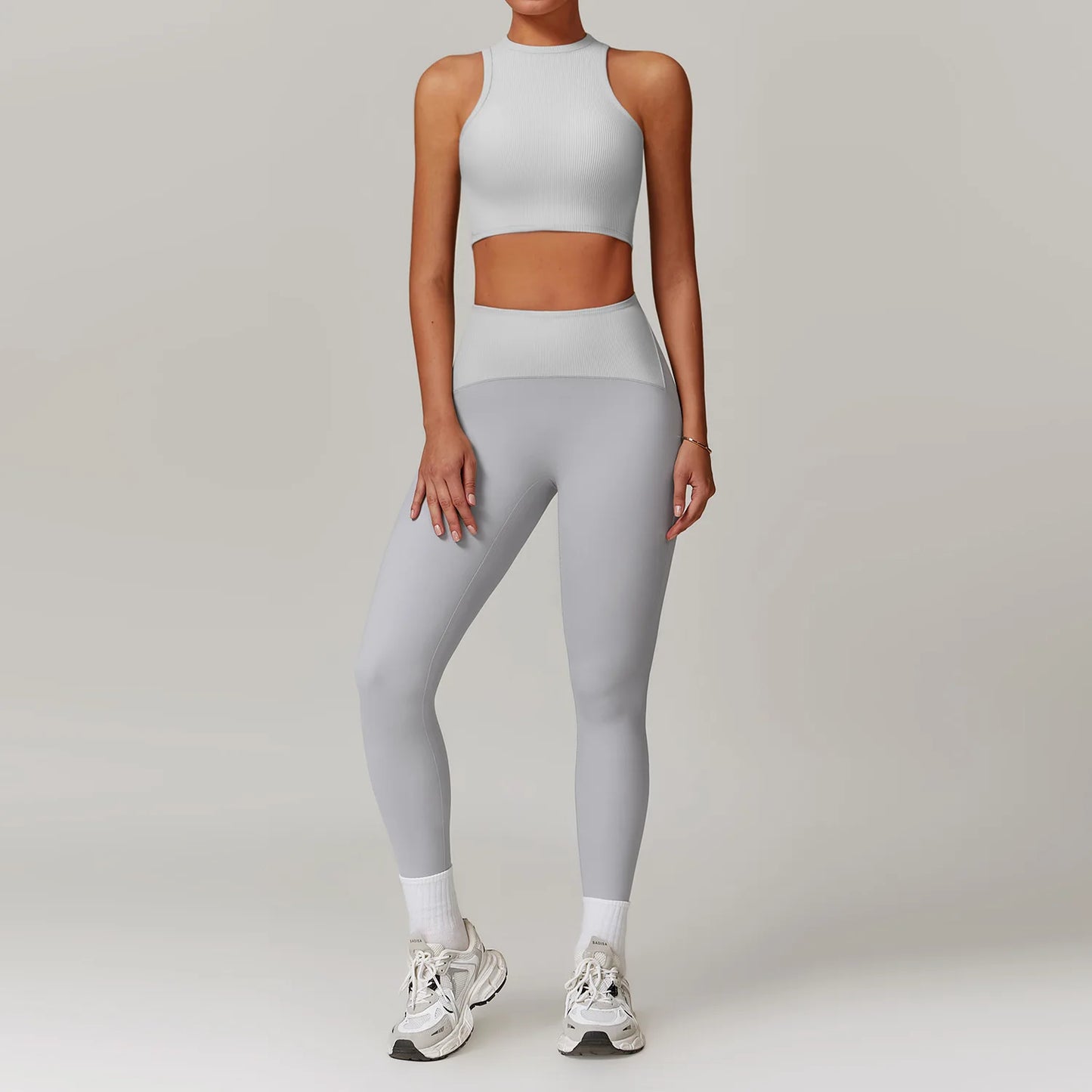 Women Yoga Set Jacket Bra Leggings