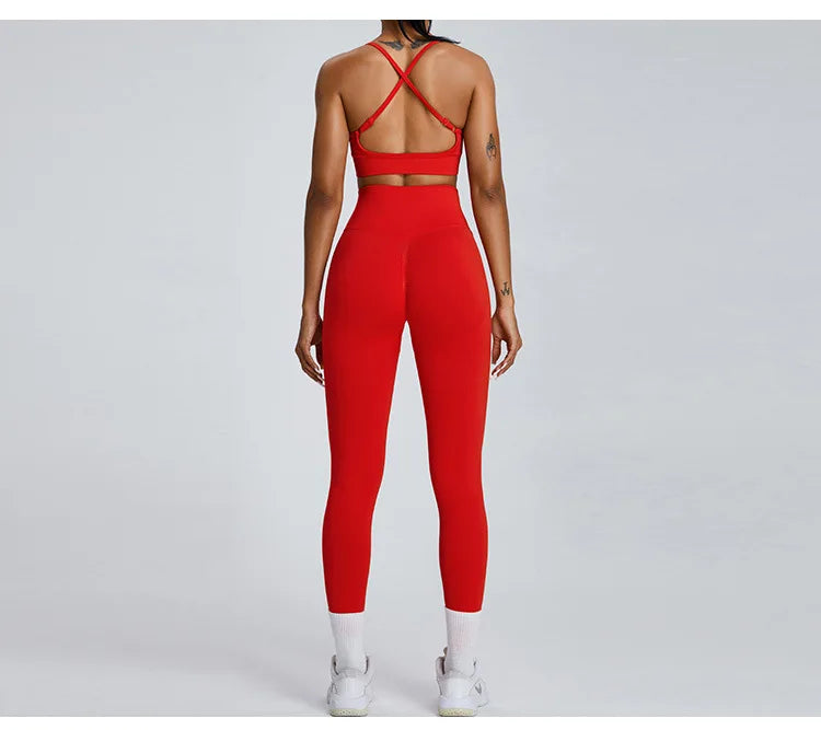 Women Fitness Suit Sports Bra Leggings