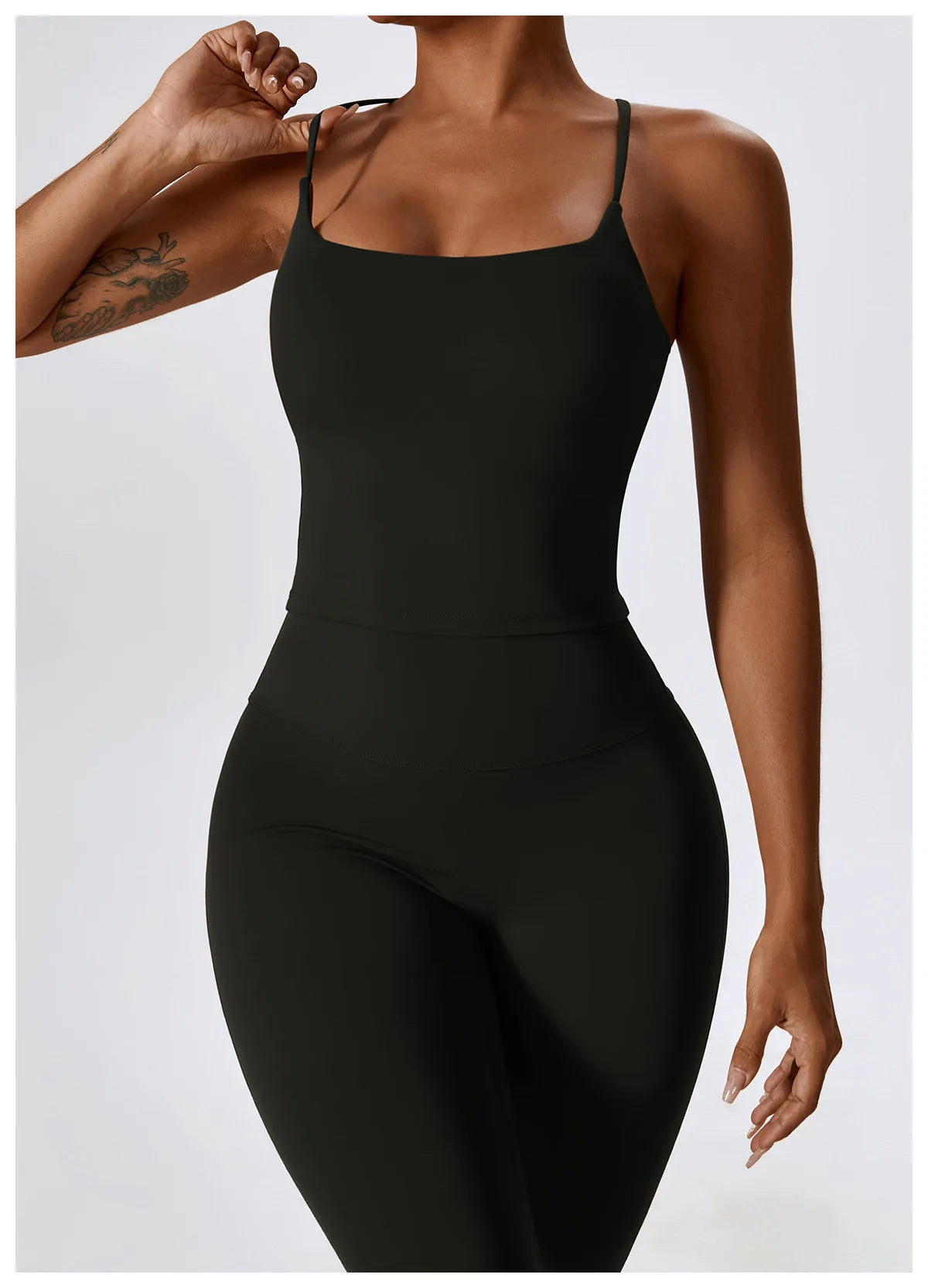 Women Tracksuit Yoga Set Crop Leggings