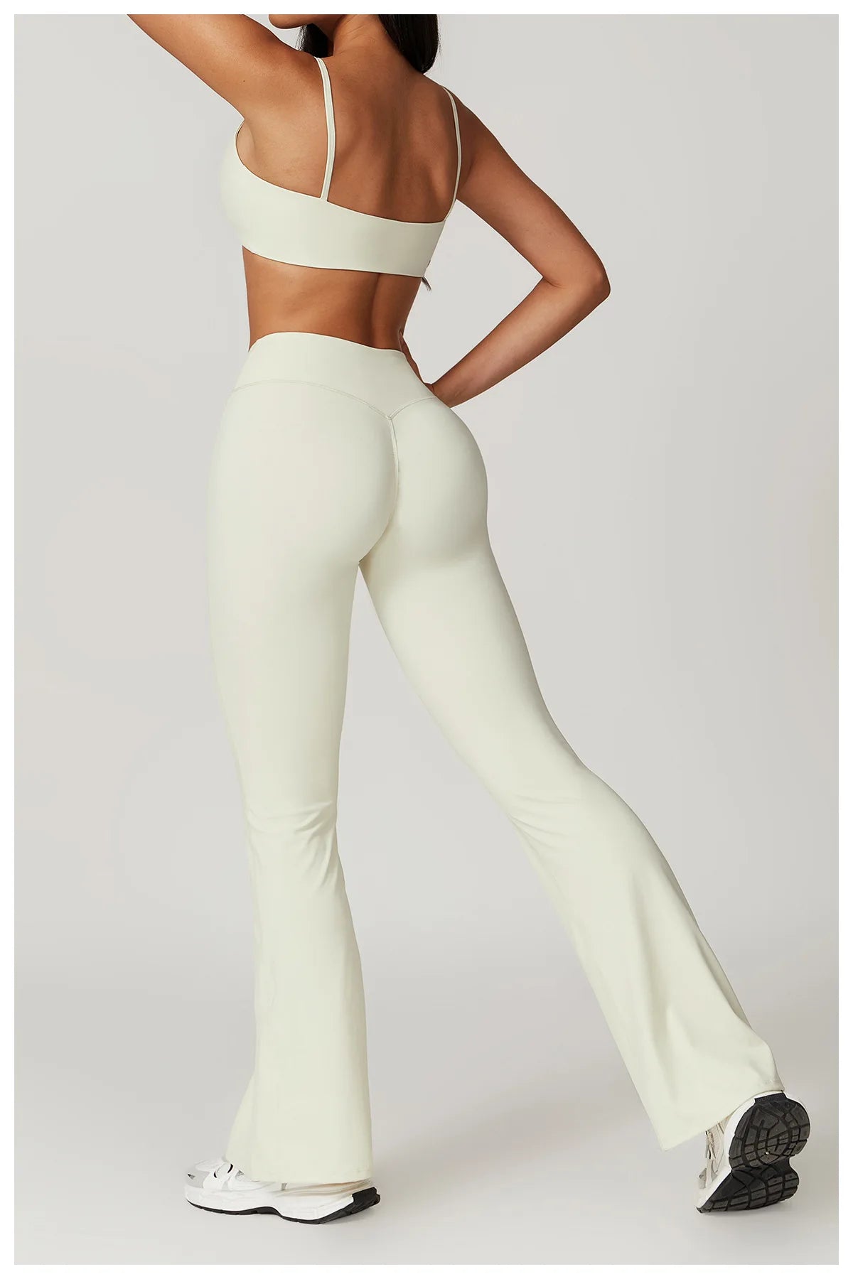 Women Yoga Set Crop Top Leggings