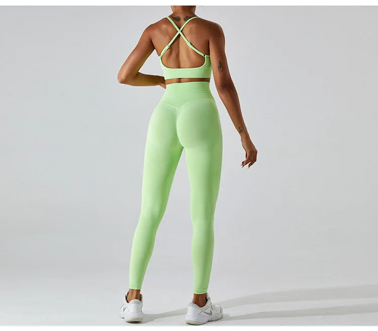 Women Fitness Suit Sports Bra Leggings