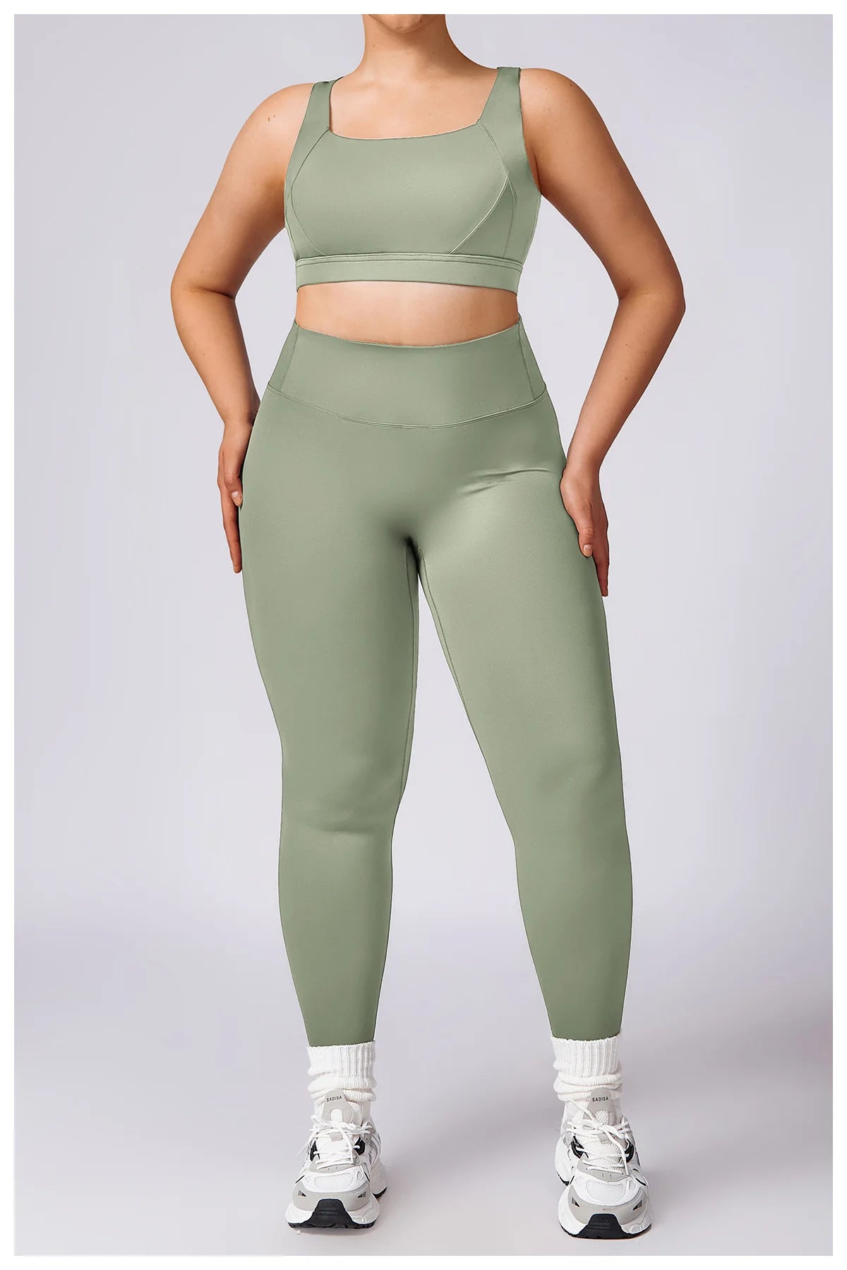 Women Yoga Set Plus Size Two Piece