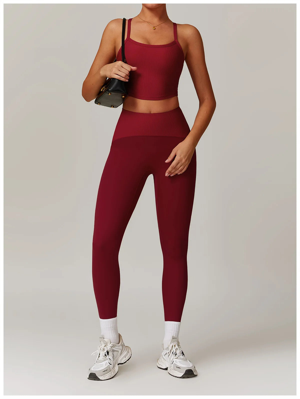 Women Yoga Set Jacket Bra Leggings