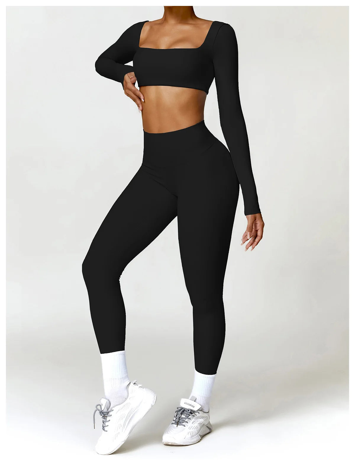 Women Yoga Tracksuit Set Long Sleeve