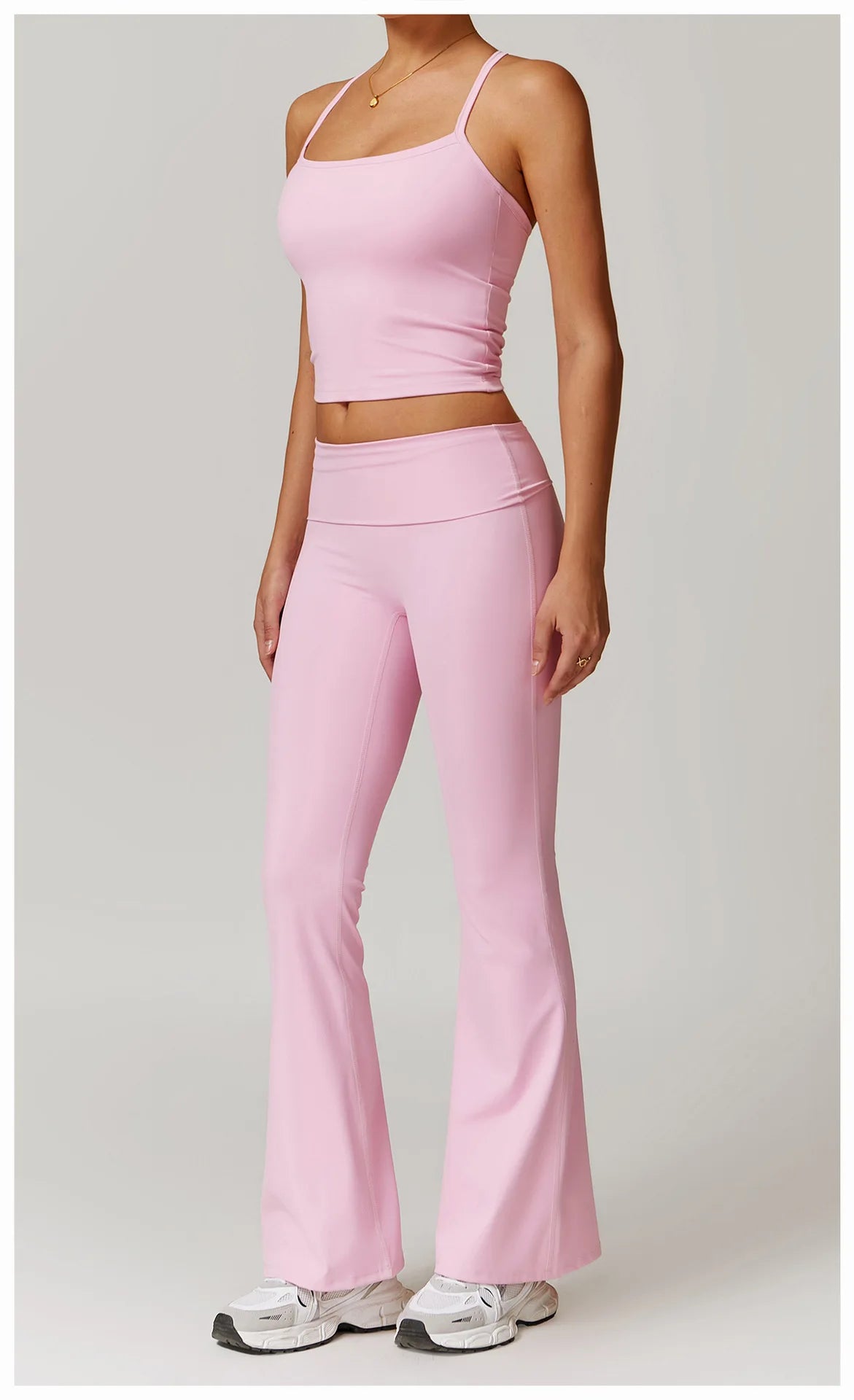 Women Yoga Set Crop Leggings