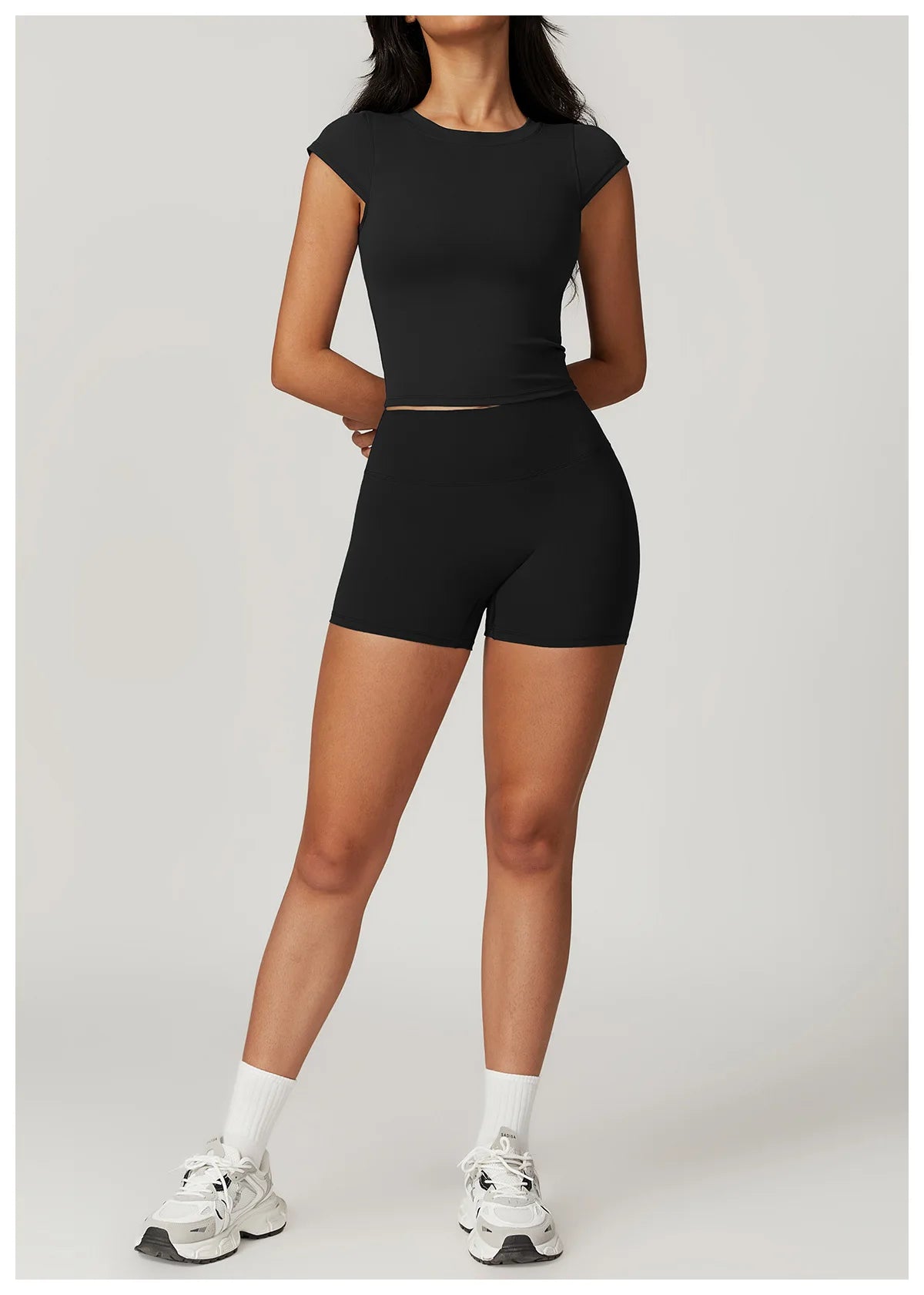 Women Yoga Set Leggings Skirt