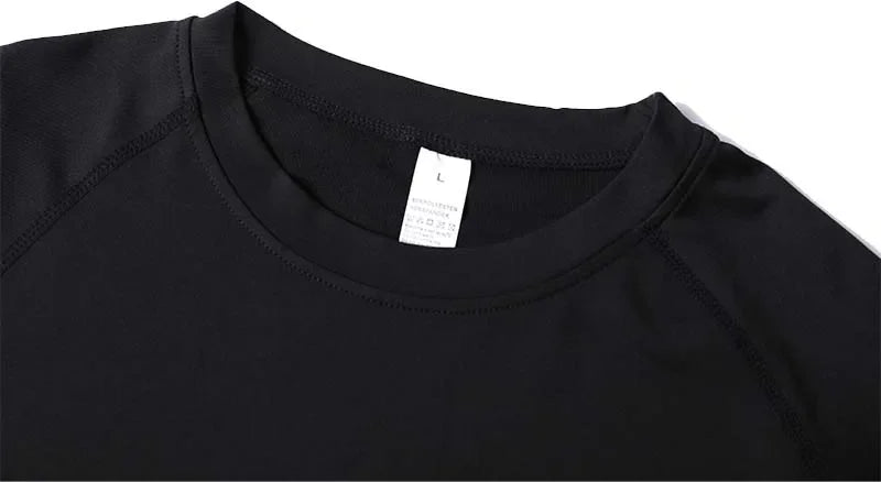 Men Compression Shirt Long Sleeve Spider Print