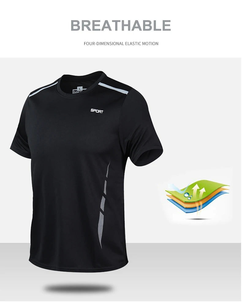 Men Running Set Shirt Shorts