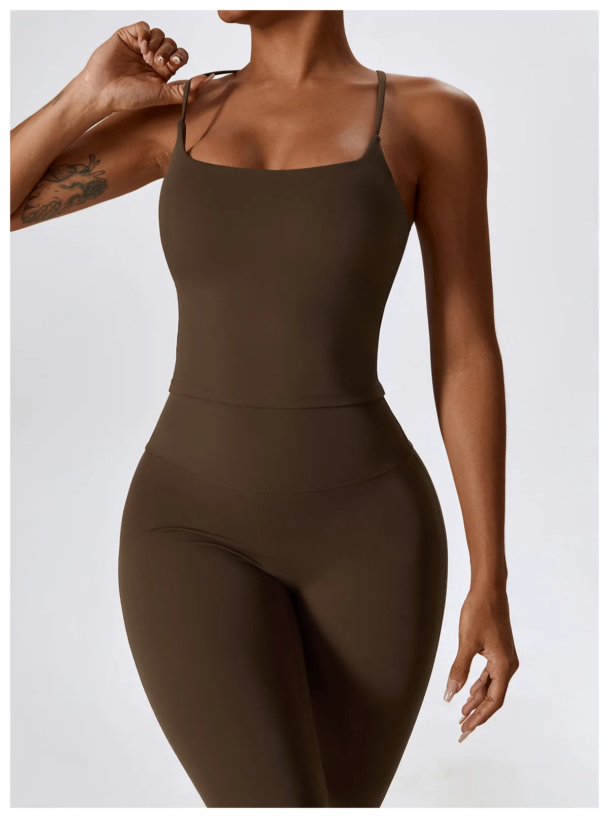 Women Tracksuit Yoga Set Crop Leggings
