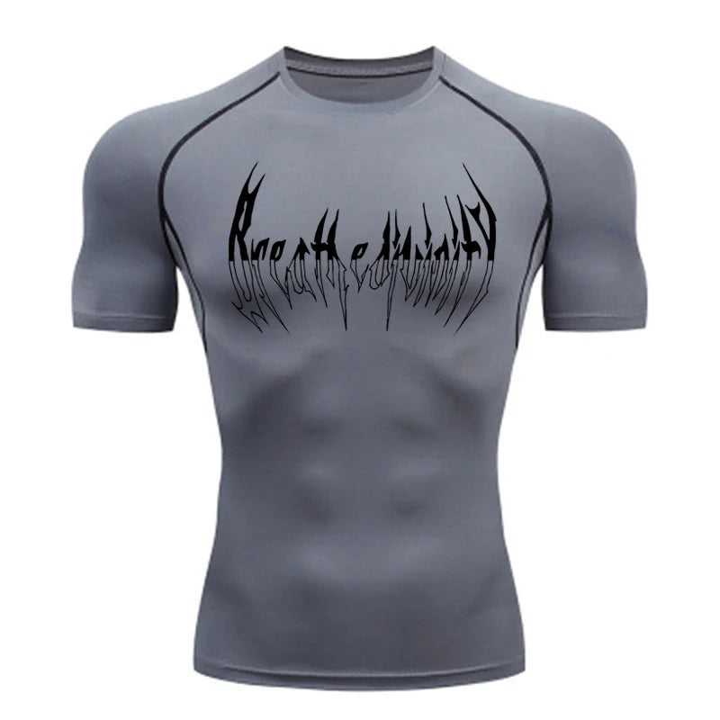 Men Compression Shirt Black Long Sleeve