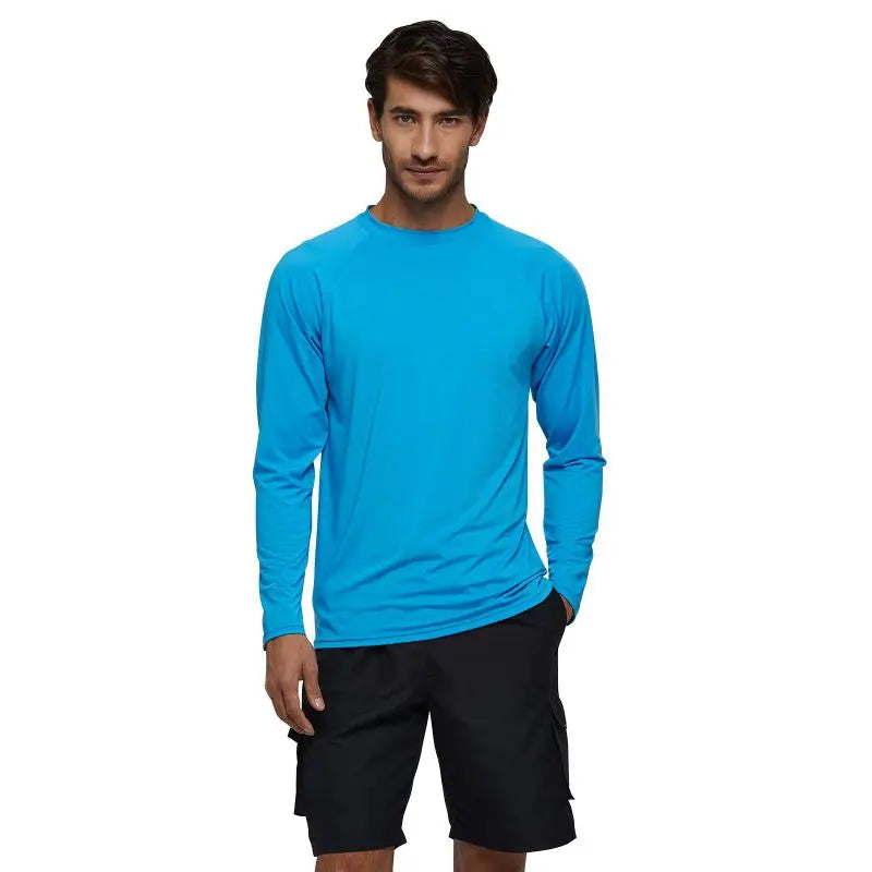 Men Rash Guard Shirt Long Sleeve