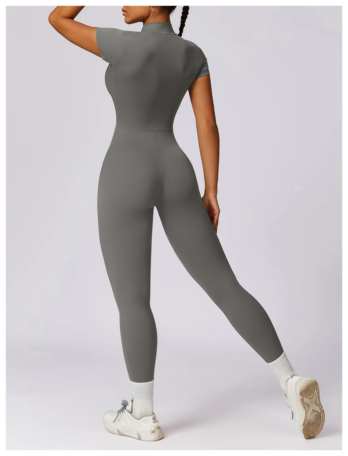 Women Jumpsuit Zipper Yoga Suit