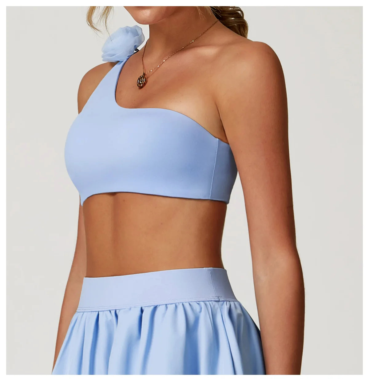 Women Sports Bra One Shoulder Vest