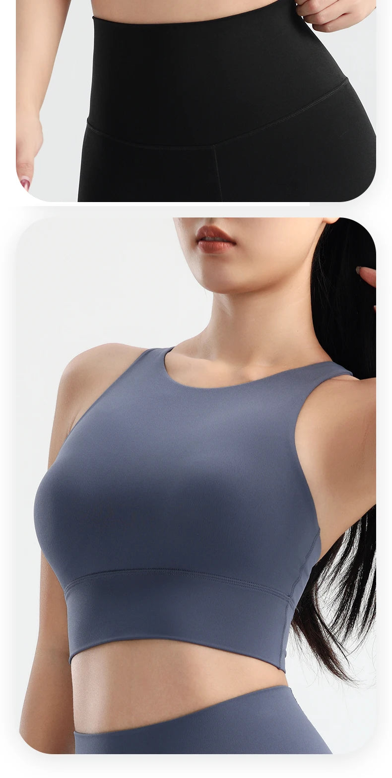 Women Sports Bra High Impact Shockproof
