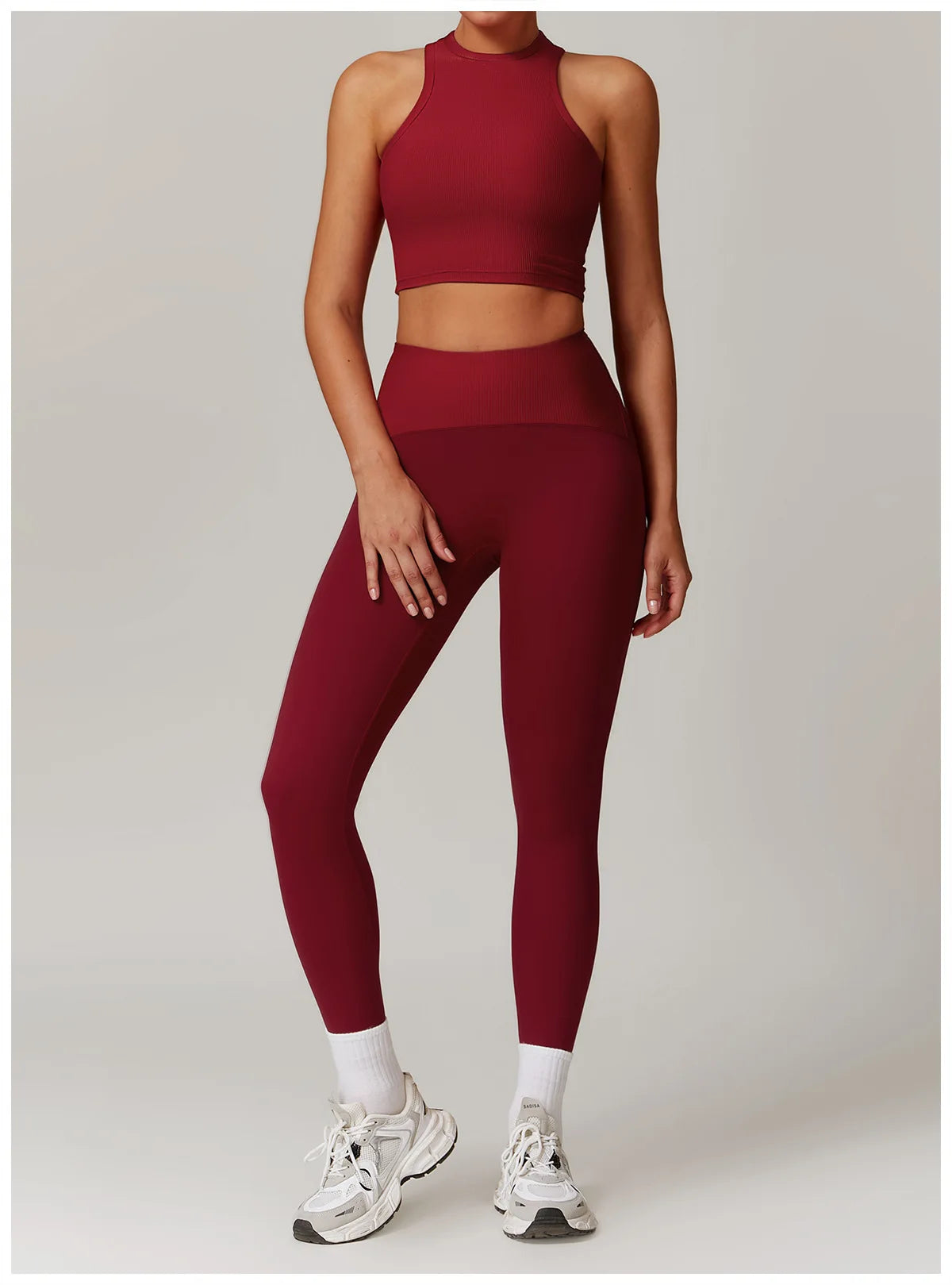 Women Yoga Set Jacket Bra Leggings