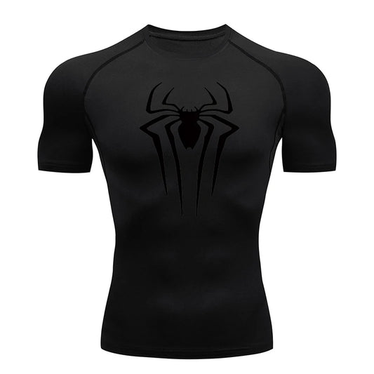 Men Rash Guard Shirt Short Sleeve