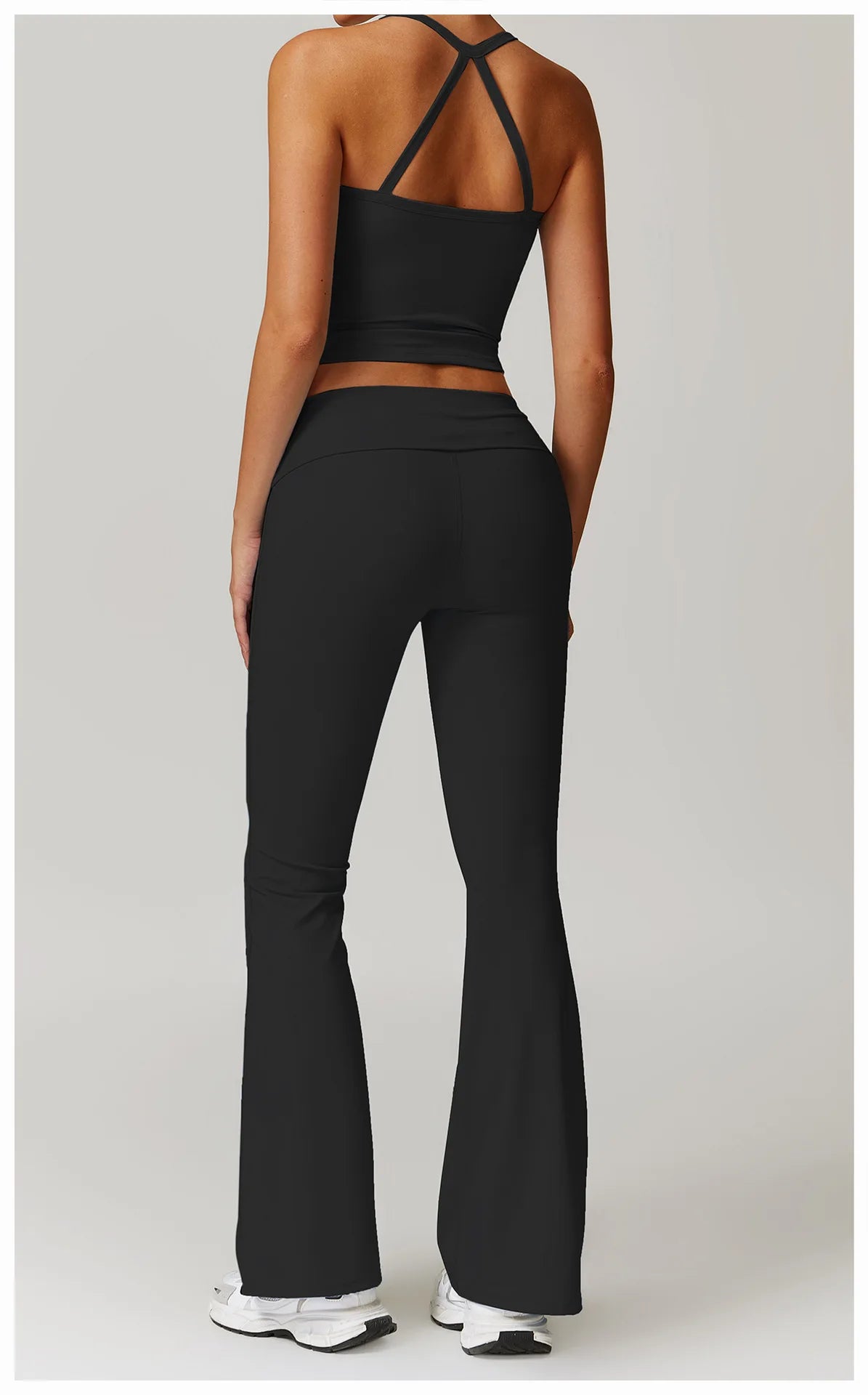 Women Yoga Set Crop Leggings