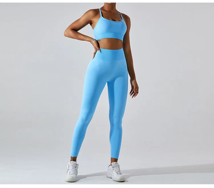 Women Fitness Suit Sports Bra Leggings