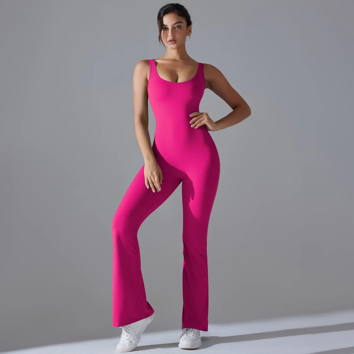 Women Jumpsuit Backless Fitness Suit