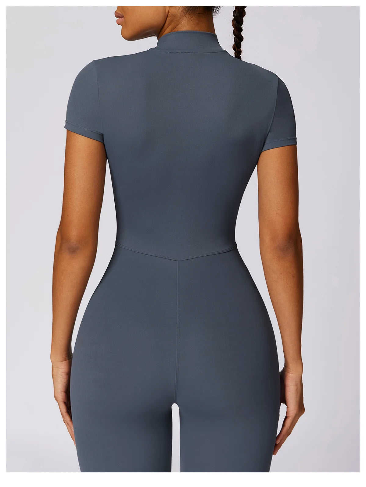 Women Jumpsuit Zipper Yoga Suit