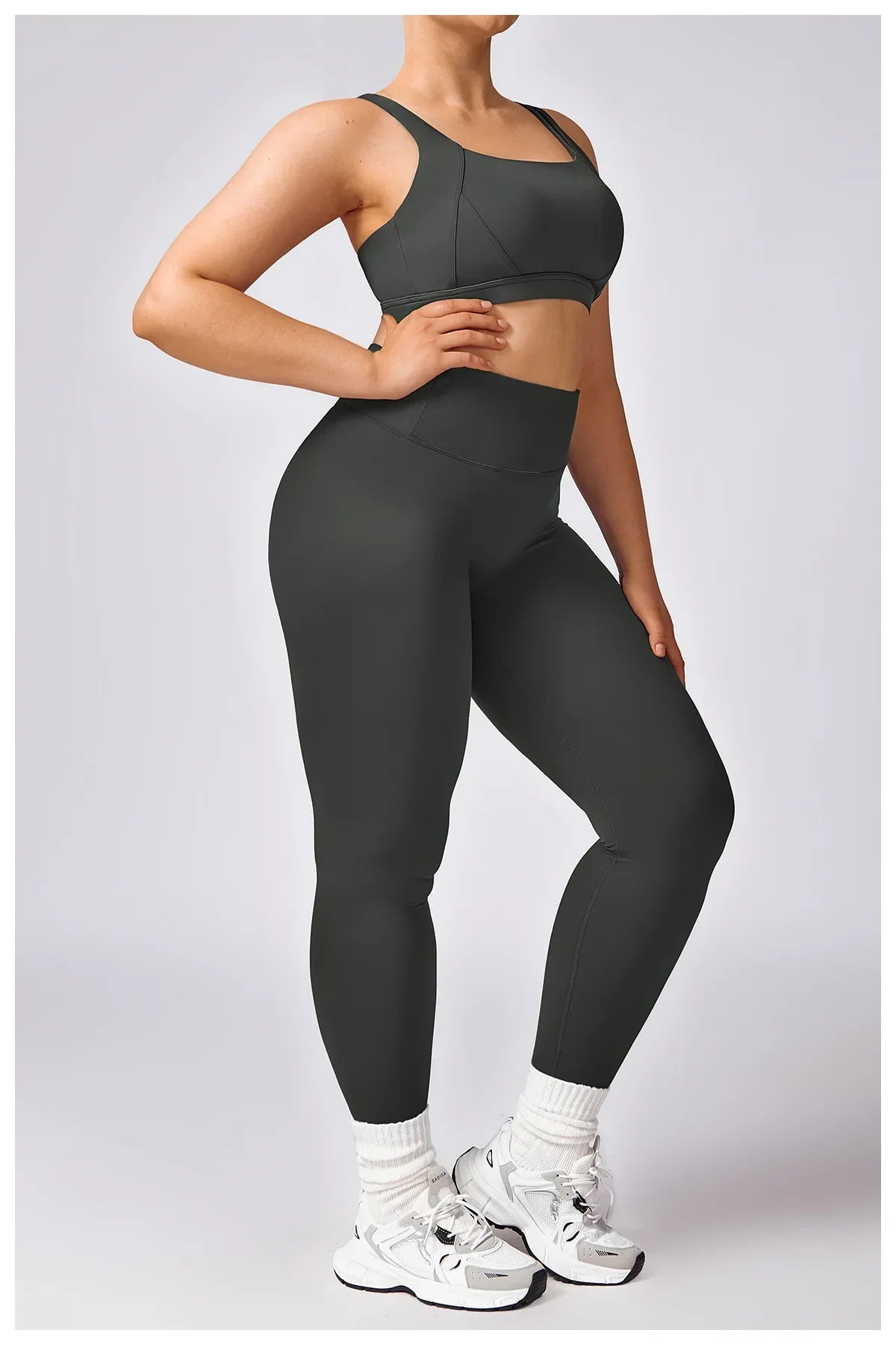 Women Yoga Set Plus Size Two Piece