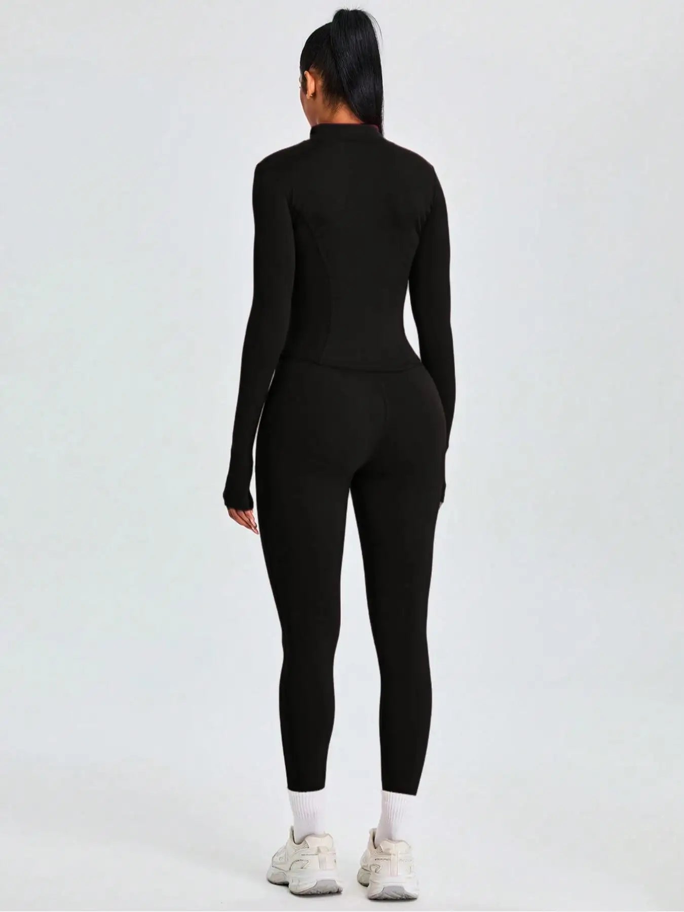 Women Tracksuit Zip Jacket Leggings Set