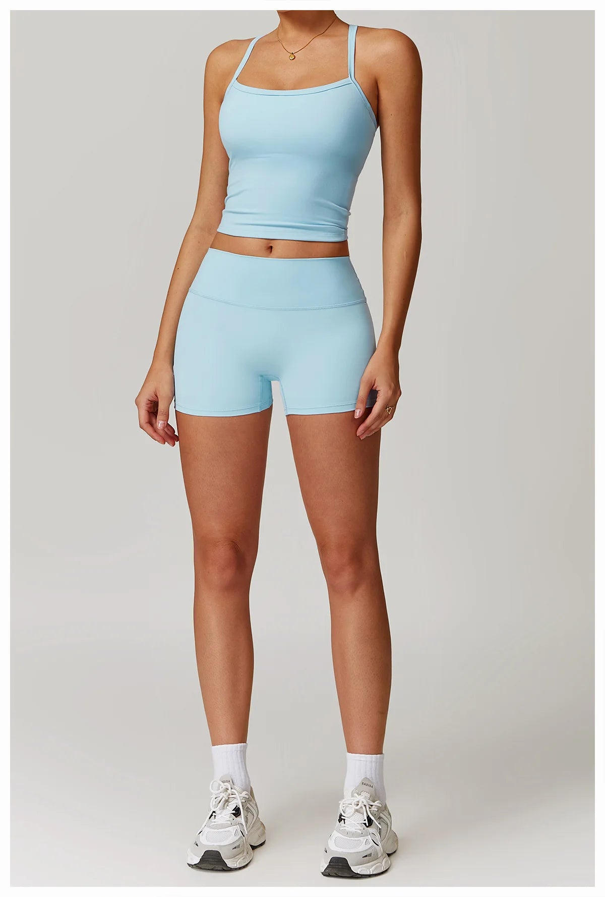 Women Yoga Set Crop Leggings