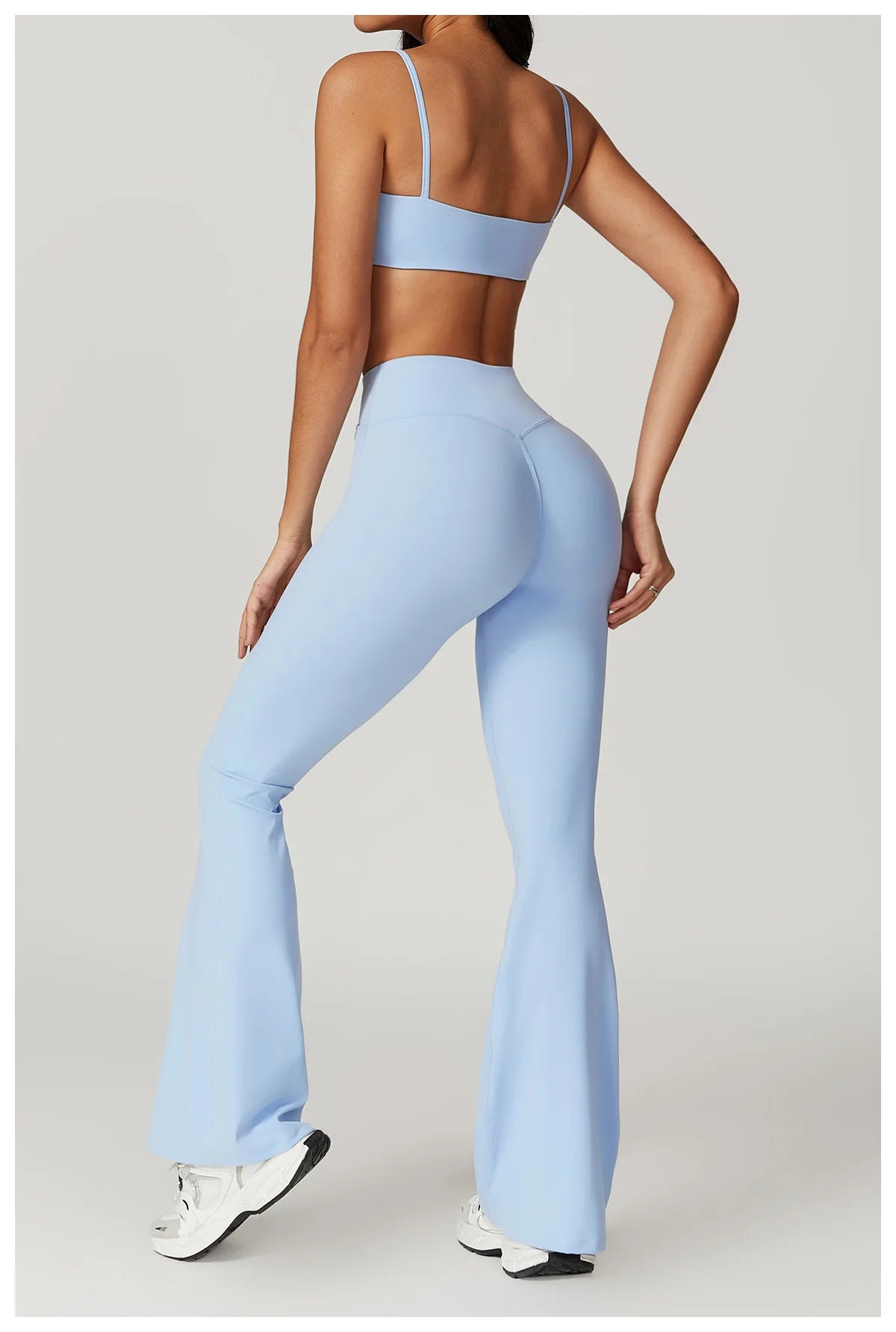 Women Yoga Set Crop Top Leggings