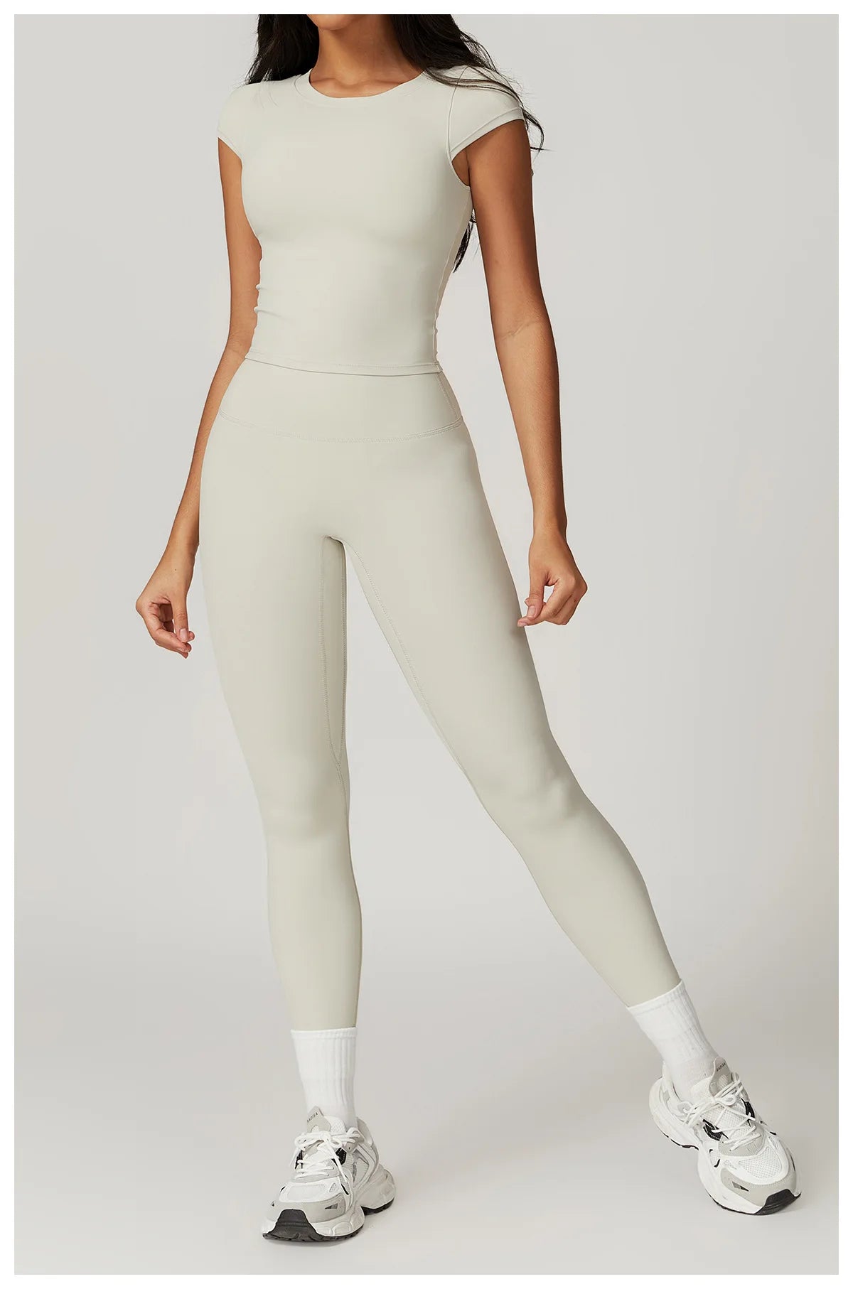 Women Yoga Set Leggings Skirt