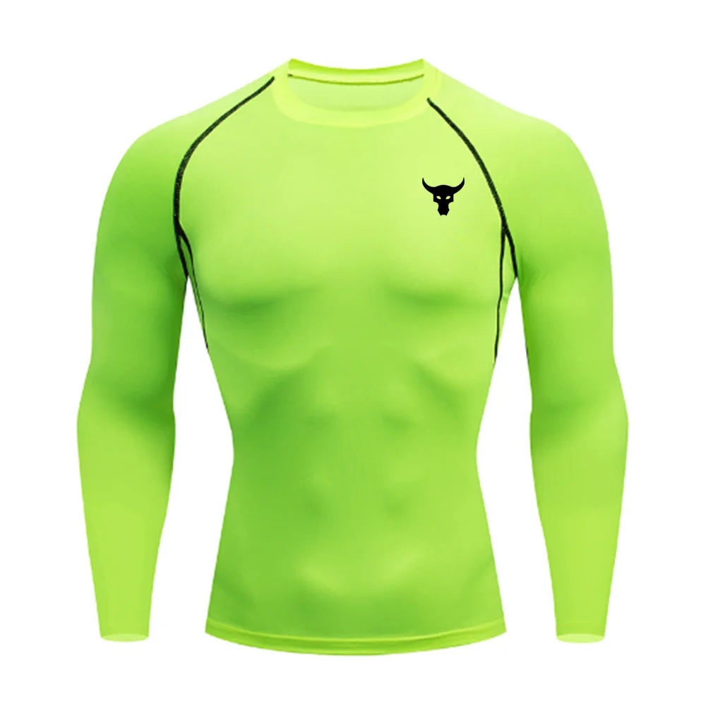 Men Compression Shirt Long Sleeve