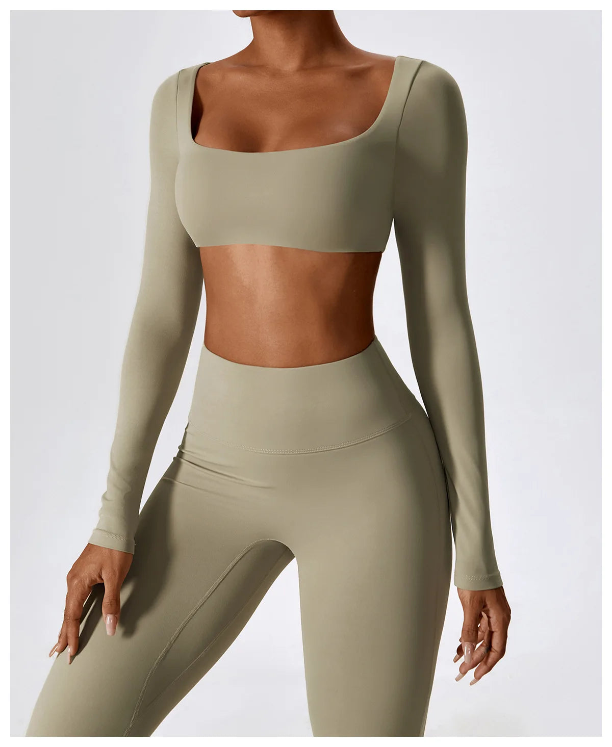 Women Tracksuit Yoga Set Crop Leggings