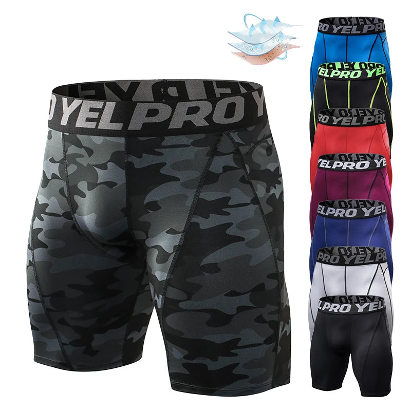 Men Compression Shorts Training Gym