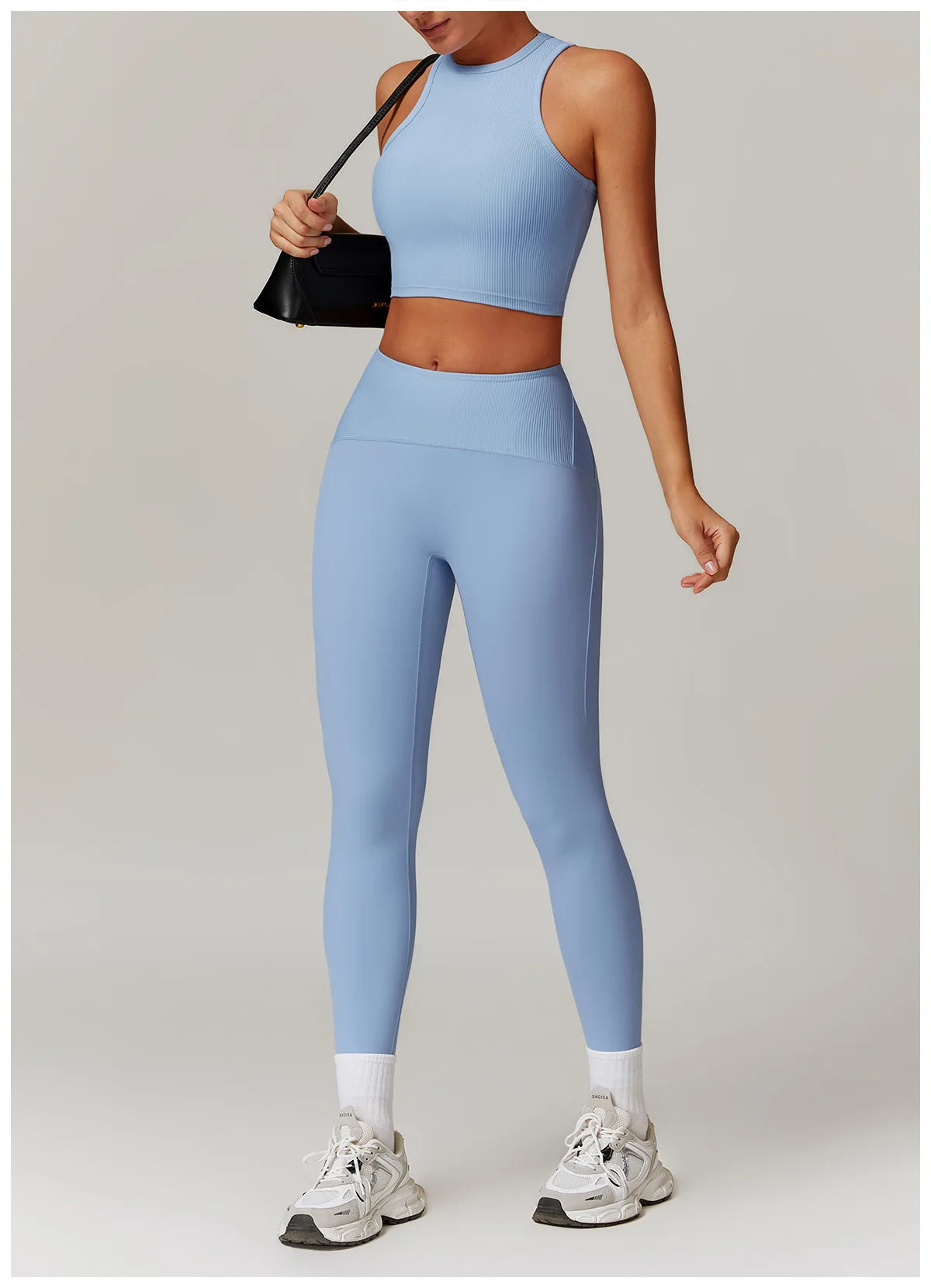 Women Yoga Set Jacket Bra Leggings