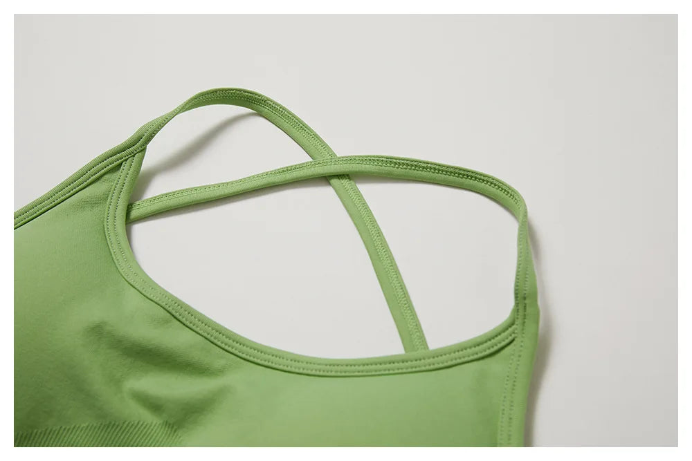 Women Sports Bra Cross Strap