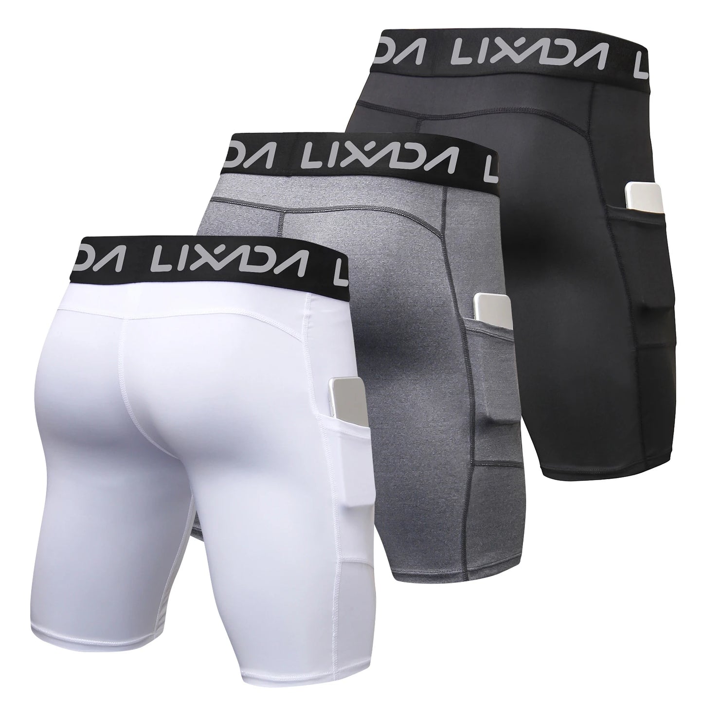 Men Sports Shorts Workout 3 Pack