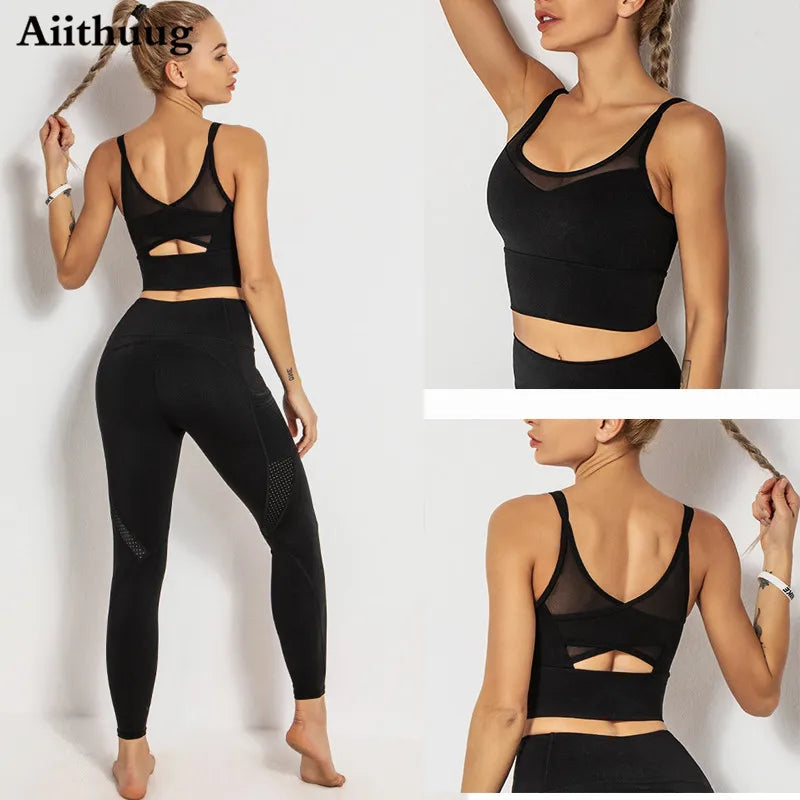 Women Sports Bra Yoga Crop Tank