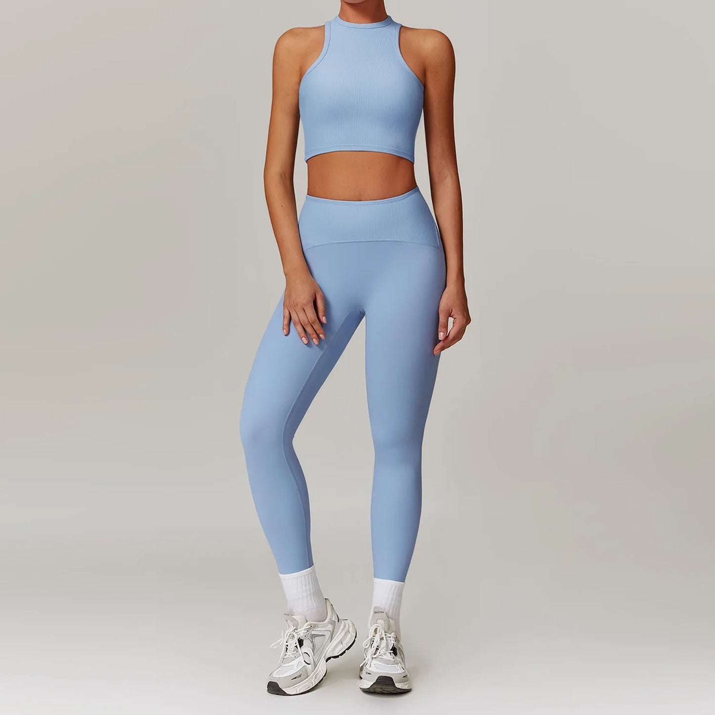Women Yoga Set Jacket Bra Leggings