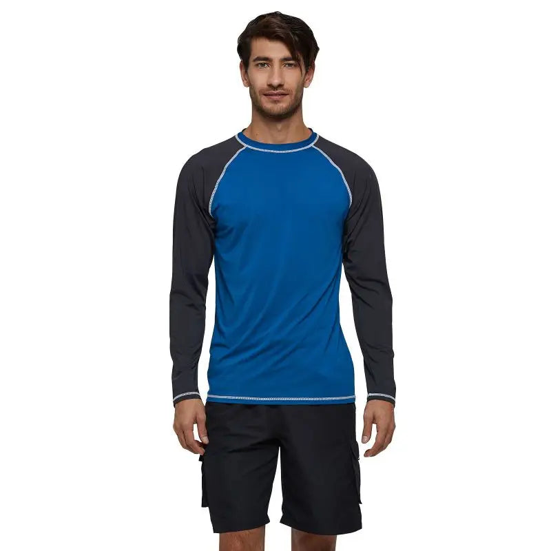 Men Rash Guard Shirt Long Sleeve