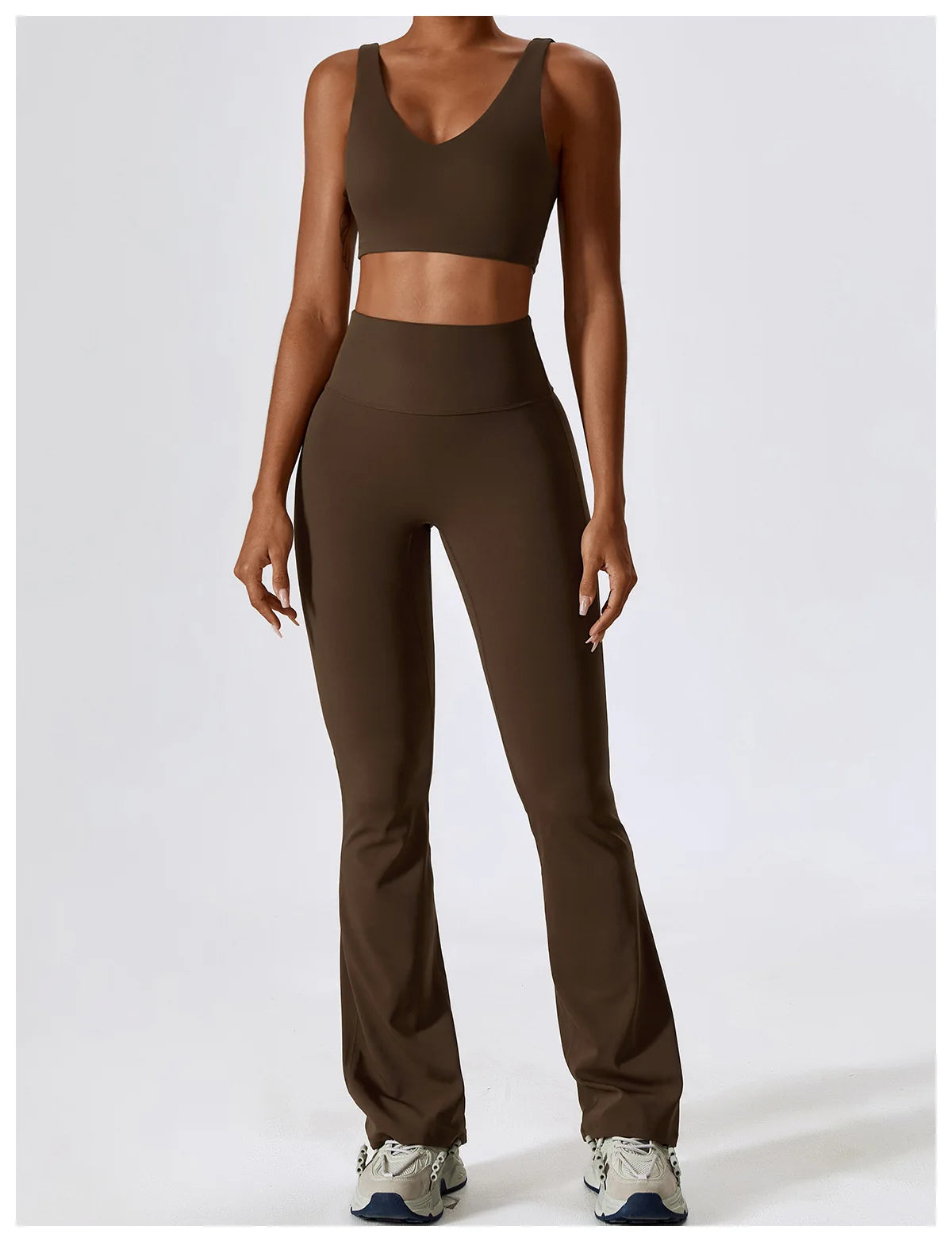 Women Tracksuit Yoga Set Crop Leggings