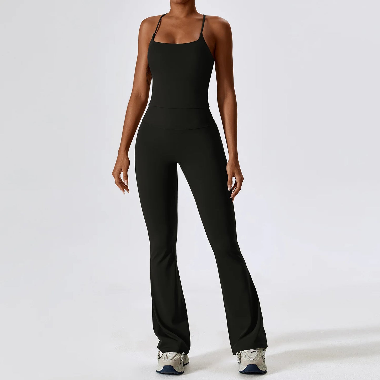 Women Tracksuit Yoga Set Crop Leggings