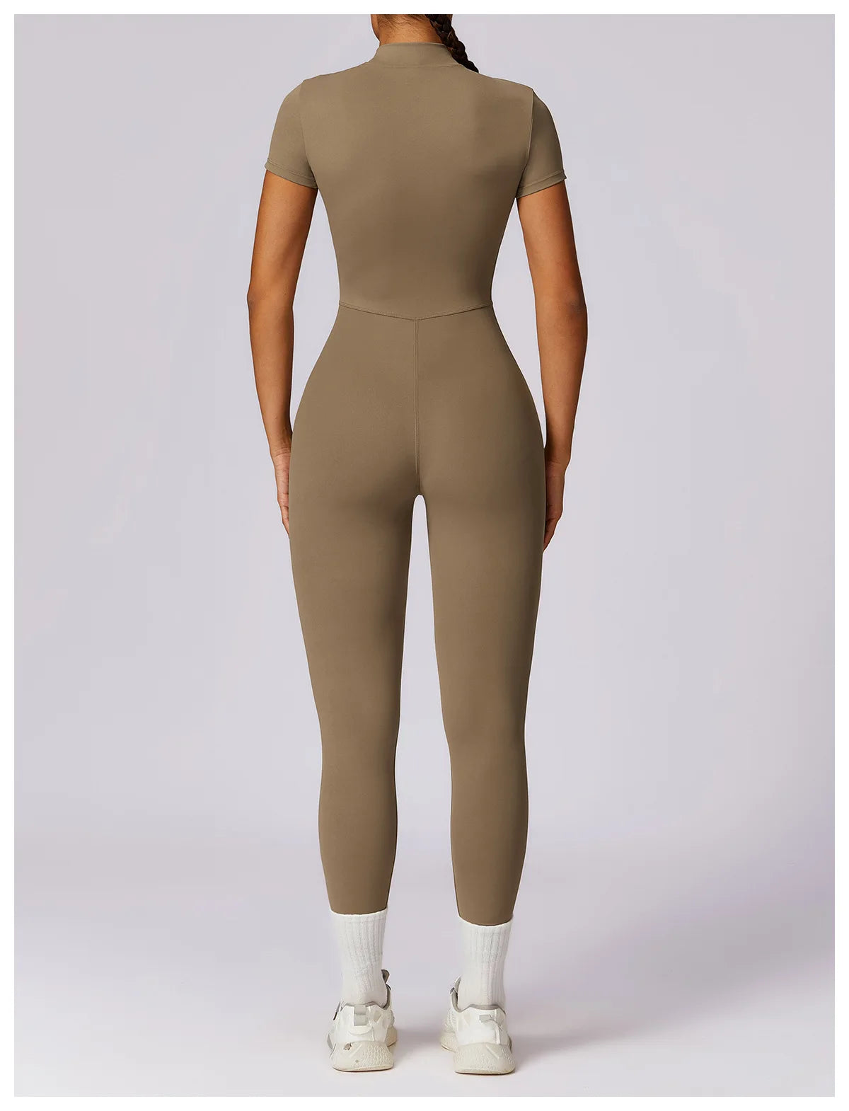 Women Jumpsuit Zipper Yoga Suit