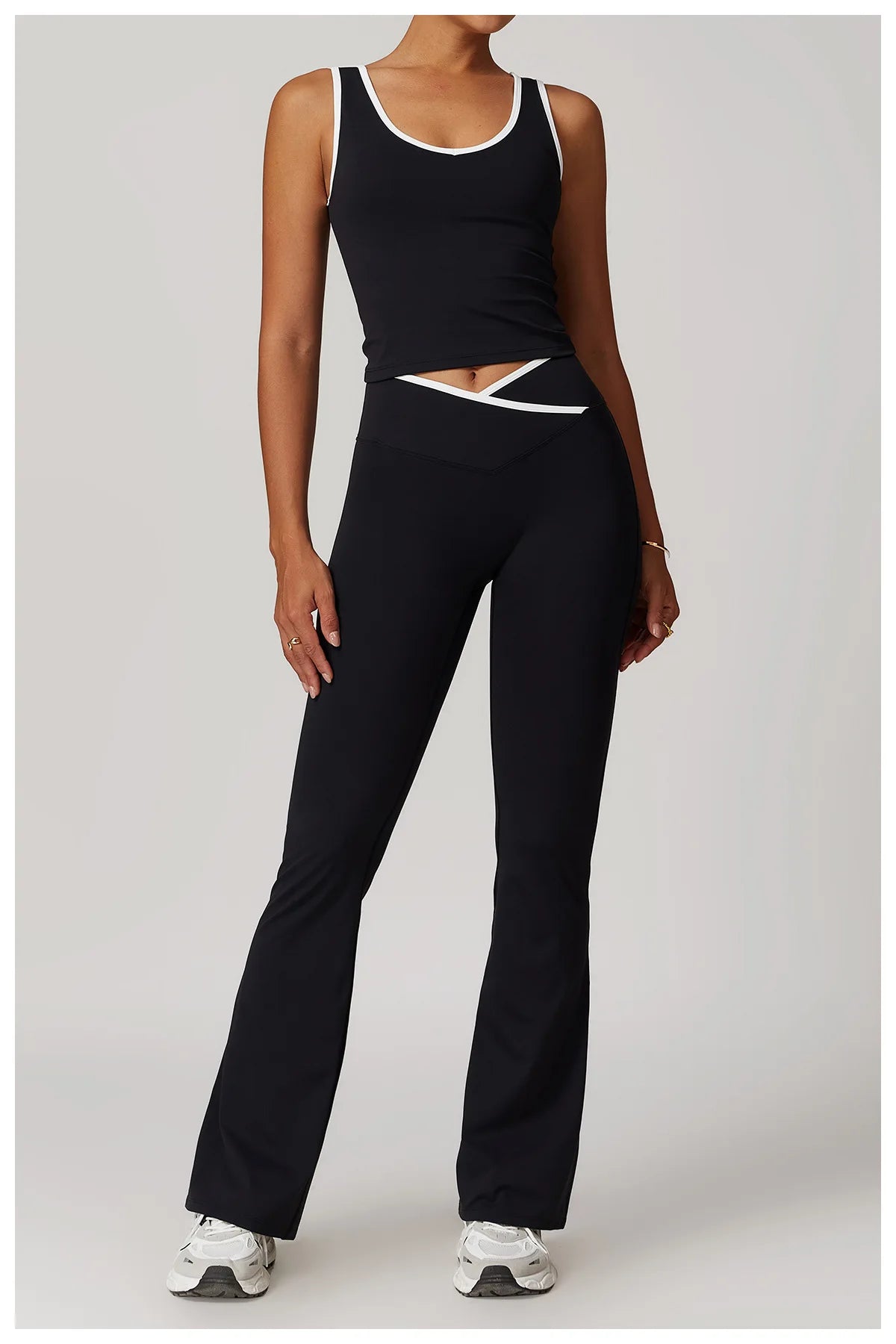 Women Yoga Set Tracksuit Vest Leggings